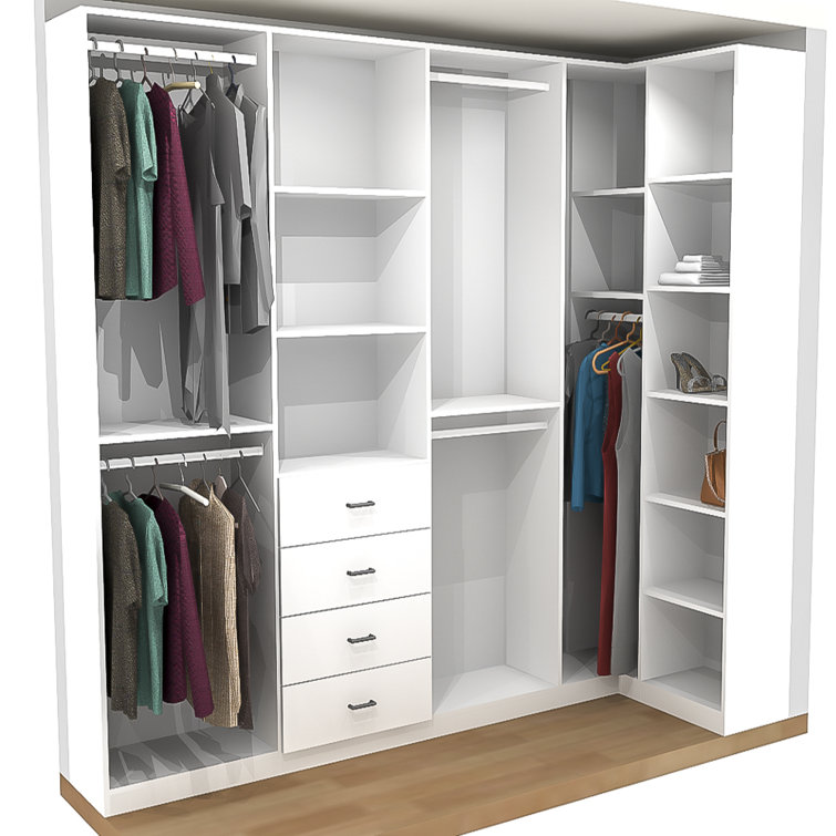 Latitude Run® Crissey 139.25" W Closet System WalkIn Sets Wayfair